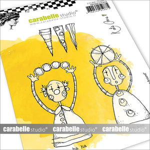 Carabelle studio • cling stamp a6 clowning around by kate crane