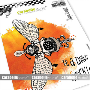 Carabelle studio • cling stamp a6 butterfly sparkle by soraya hamming