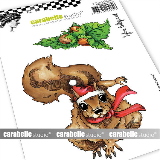 Carabelle studio • cling stempel écureuil en automne by sylvie belgrand