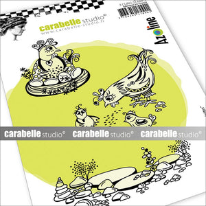Carabelle studio • cling stempel les poulettes by azoline