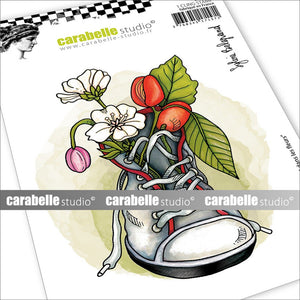 Carabelle studio • cling stamp a6 un pied dans les fleurs