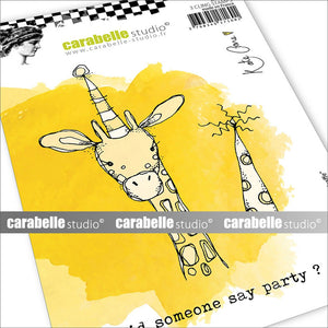 Carabelle studio • cling stamp a6 party giraffe