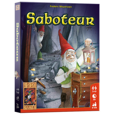 999games 999 games saboteur kaartspel (nederlands, 3-10 spelers, 30 minuten, vanaf 8 spelers)