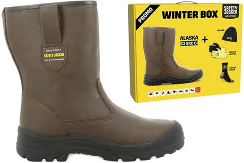 Load image into Gallery viewer, Safety jogger alaska laars s3 winter box | bruin | maat 47 - 00.118.068.47
