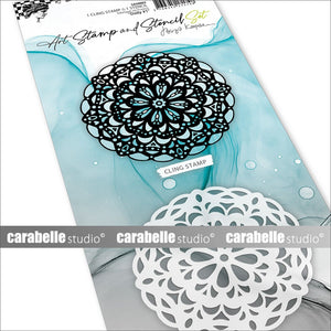 Carabelle studio • art stamp stencil set doily #1