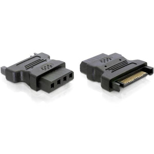Delock adapter 15-pin sata > 4-pin ide (zwart, 82326)