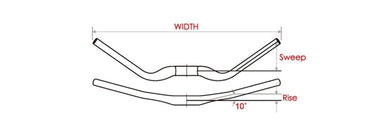 Stuurbocht Satori Noirette 31.8Mm Matzwart 630Mm (E-Bike)