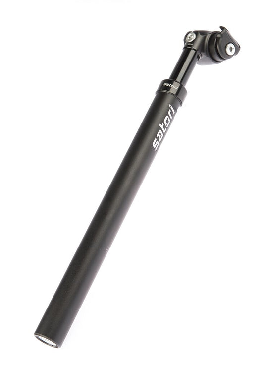 Zadelpen verend Satori Elegance LT Ø27.2mm 350mm - mat zwart