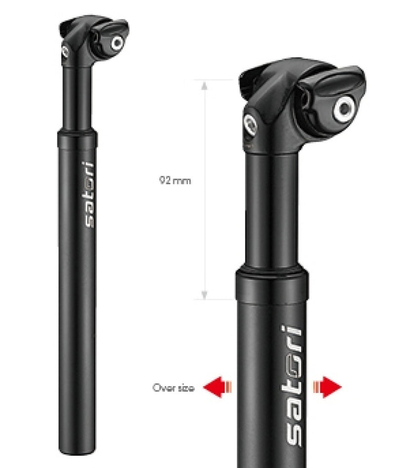 Chargez l'image dans la visionneuse de la galerie, Zadelpen verend Satori Elegance LT Ø27.2mm 350mm - mat zwart
