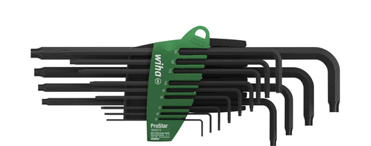 Wiha stiftsleutelset | in prostar houder | torx® | 14-delig | chemisch gezwart - 24312 - 24312