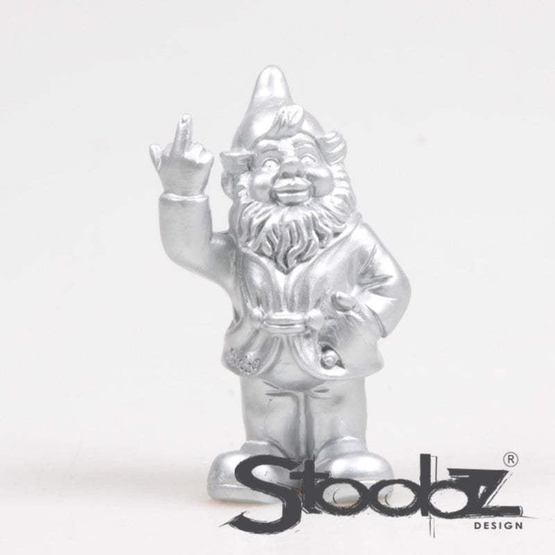 Cargue la imagen en el visor de la galería, Stoobz design stoobz kabouter f*ck you zilver 10cm
