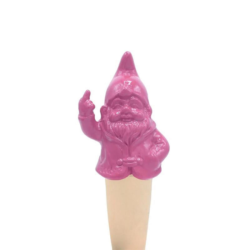 Cargue la imagen en el visor de la galería, Stoobz design stoobz gnomy self-watering f*ck you kabouter fuchsia 6x4,5x16,5cm
