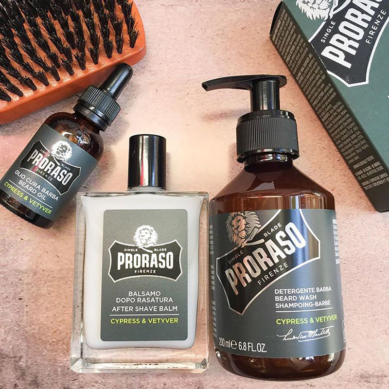 Load image into Gallery viewer, Proraso beard wash cypress vetyver 200ml
