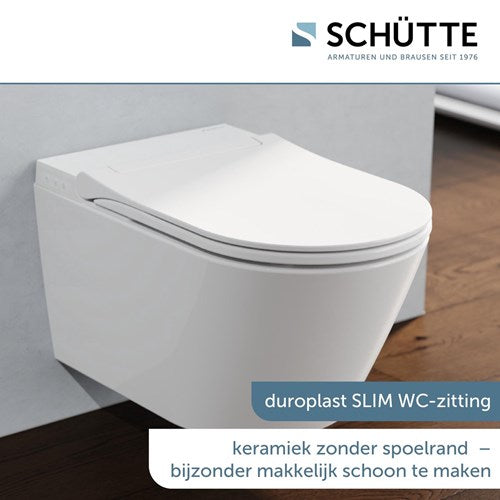 Load image into Gallery viewer, Schütte schutte cesari premium douche-wc, randloos, met slim wc bril - 93100
