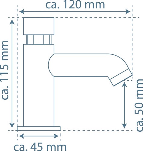 Load image into Gallery viewer, Schütte schutte lima zelfsluitende fonteinkraan | chroom - 46951
