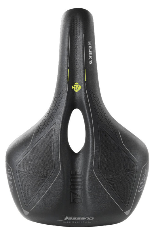 Selle Bassano zadel Suprema 5zone EL heren zwart