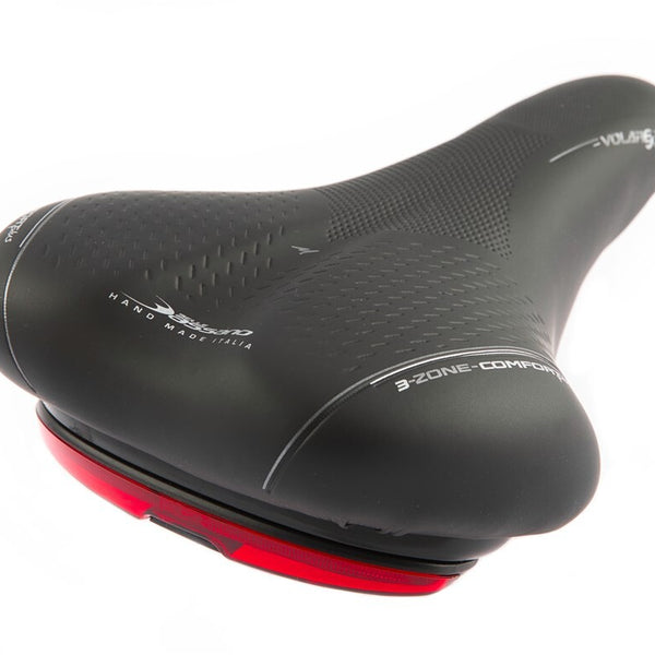 Selle Bassano Zadel M X33 met LED heren zwart