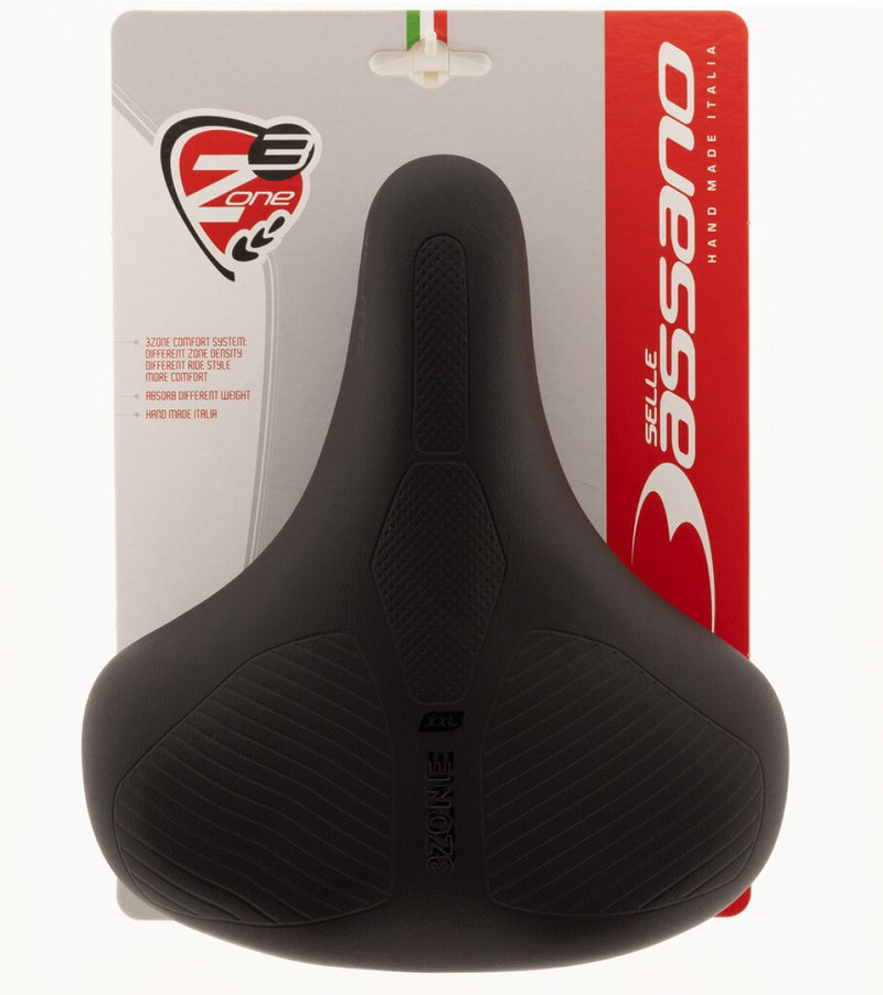 Afbeelding laden in galerijviewer, Selle bassano selle bassano zadel volare supr xxl zw heavy rider sil ready
