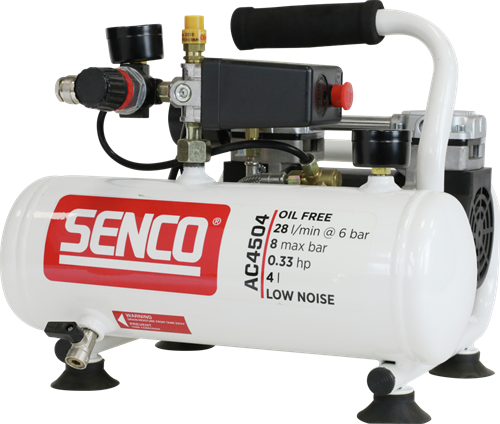 Afbeelding laden in galerijviewer, Senco ac4504 olievrije stille compressor - afn0024
