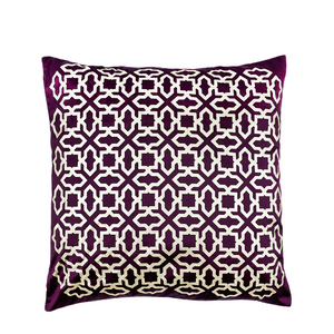 Seq home zijden kussenhoes paars champagne 45x45cm