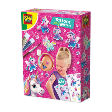 Ses unicorn - tattoos en glitters