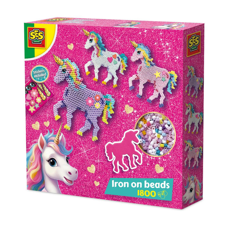 Afbeelding laden in galerijviewer, Ses unicorn - strijkkralen
