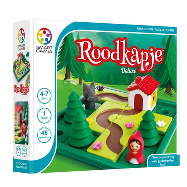 Smartgames roodkapje - logisch denkspel voor kleuters jonge kinderen - 48 opdrachten - met prentenboek met het verhaaltje - educatief solospel - vanaf 4 jaar