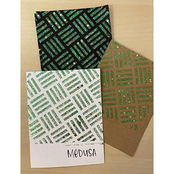 Load image into Gallery viewer, Ranger ink ranger • stickles glitter gel medusa
