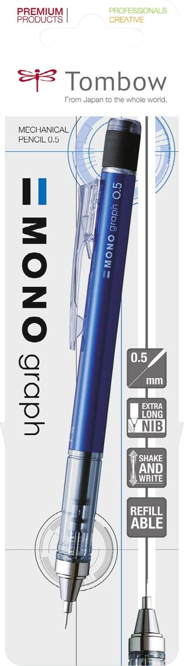 Tombow • mono graph mechanical pencil blue
