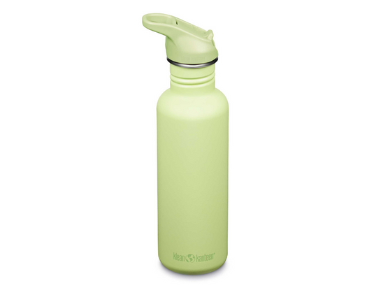 Klean kanteen drinkfles - classic - sportdop met flip - shadow lime - 800 ml