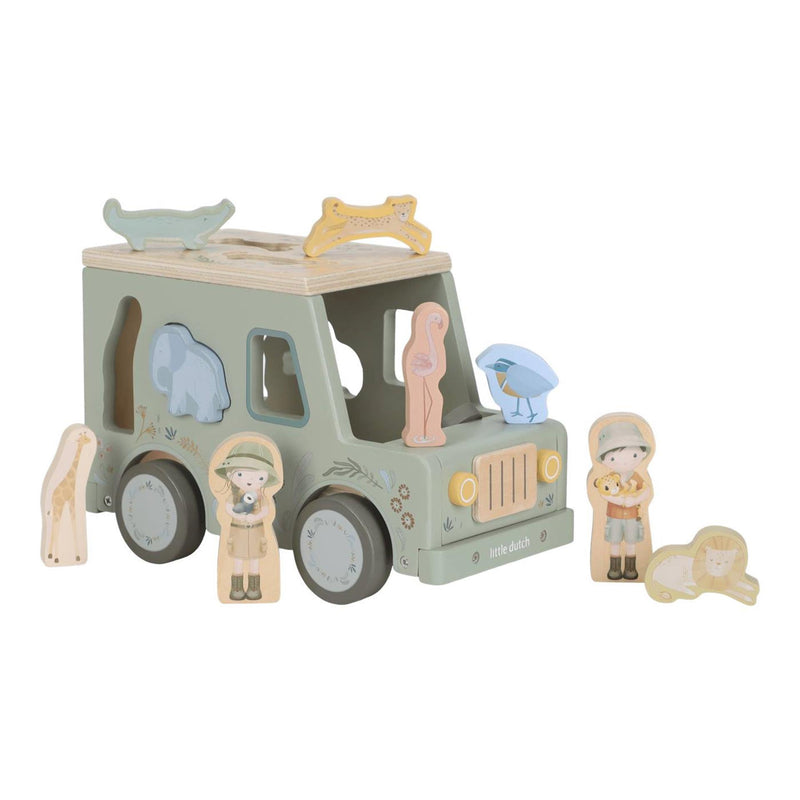 Afbeelding laden in galerijviewer, Little dutch safari friends vormenstoof auto fsc
