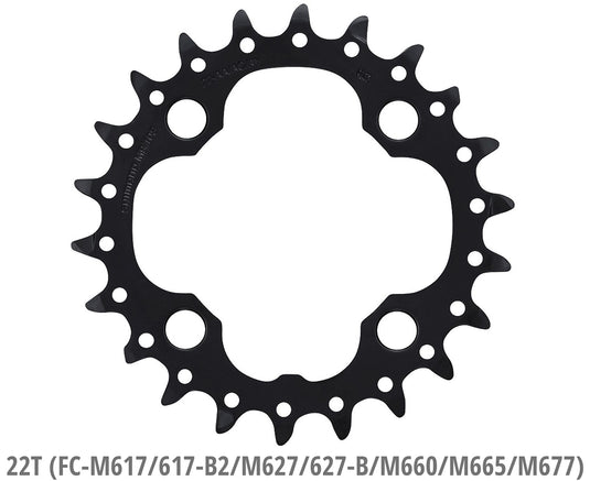 Shimano kettingblad Deore 10V 36T Y1RP98070 M617 zwart
