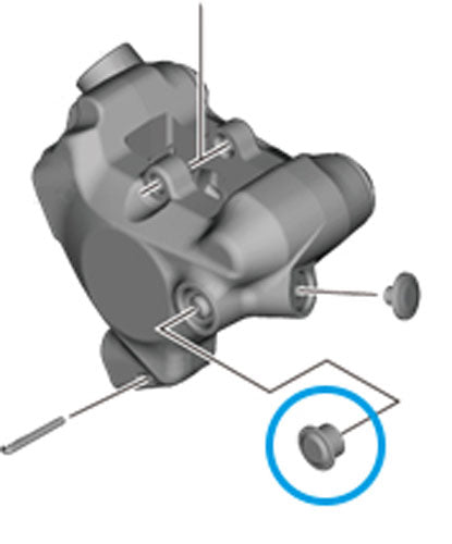 Load image into Gallery viewer, Shimano bleed boss cap for br-r9270 br-r8170 br-r7170 br-rx820
