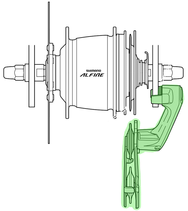Load image into Gallery viewer, Shimano alfine ct-s500 chain tensioner
