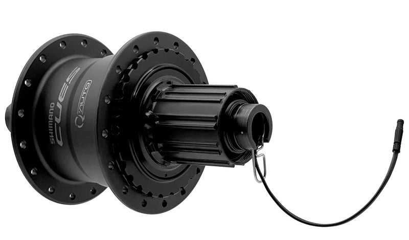 Load image into Gallery viewer, Shimano cues fh-u6060 auto shift dynamo center-lock rear hub 12x142mm
