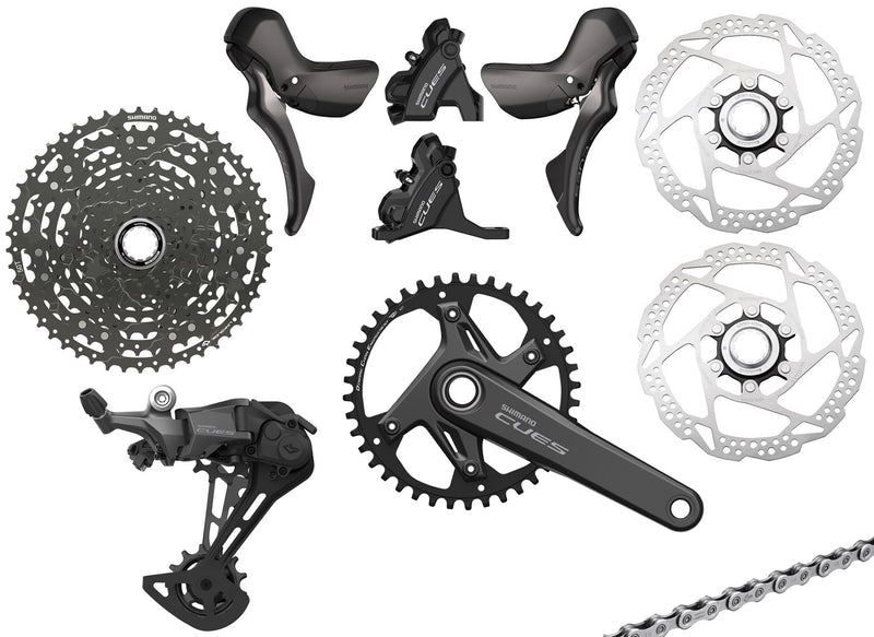 Load image into Gallery viewer, Shimano cues u6040 1x11-speed gravel group disc 160 160mm
