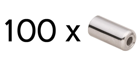 Shimano stalen kabeleindhoedje sti voor 6mm schakelkabel (100 stuks)