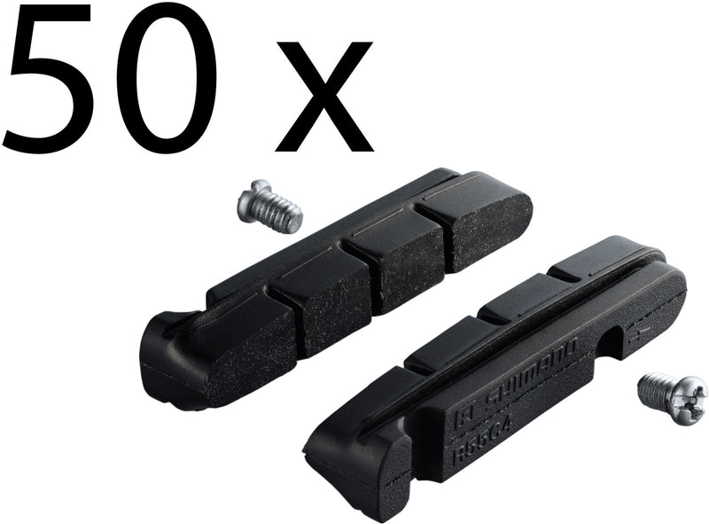 Load image into Gallery viewer, Shimano r55c4 brake pads for cartridge brake shoes (50 pair)
