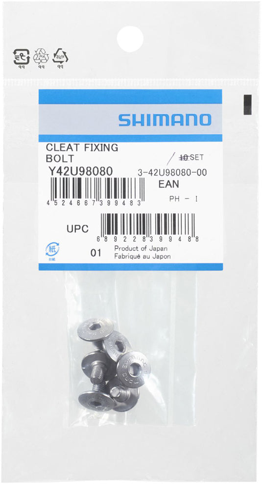 Shimano cleat fixing bolts m5 x 8mm for sm-sh10 11 12