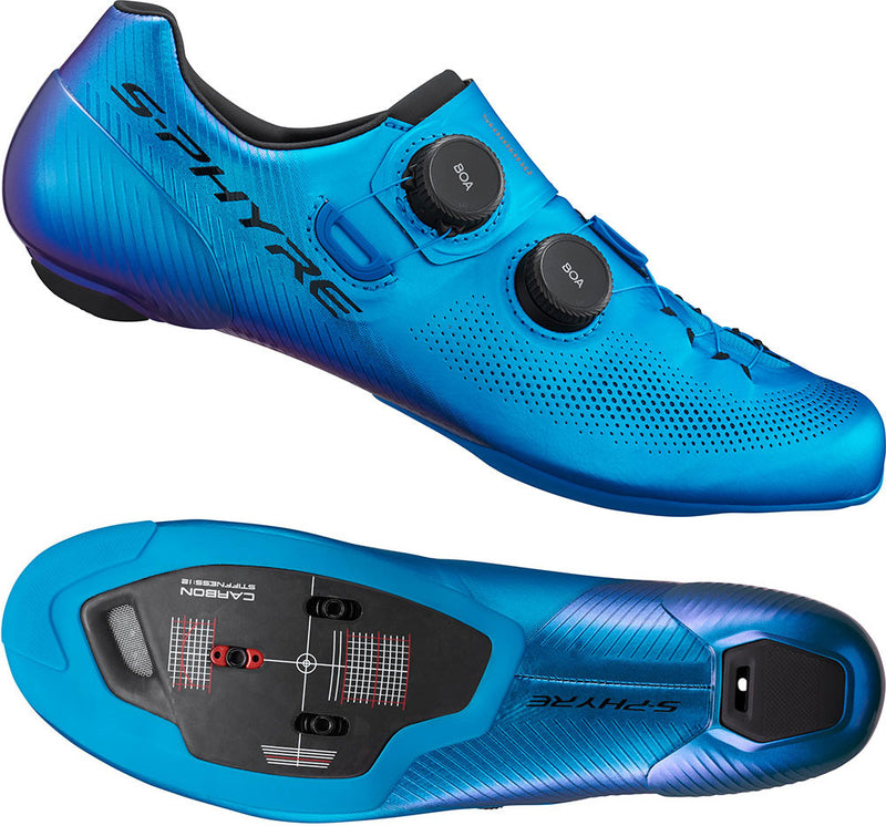 Load image into Gallery viewer, Shimano sh-rc903 s-phyre blue - road bike shoes wide

