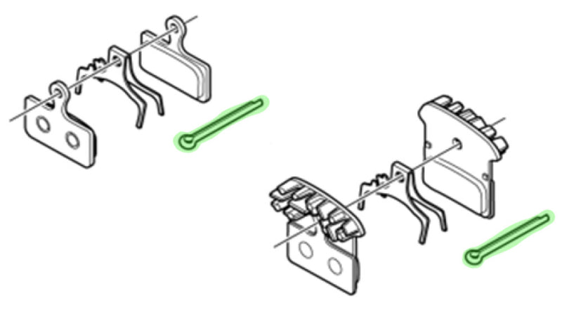 Load image into Gallery viewer, Shimano split pin for disc brake pads
