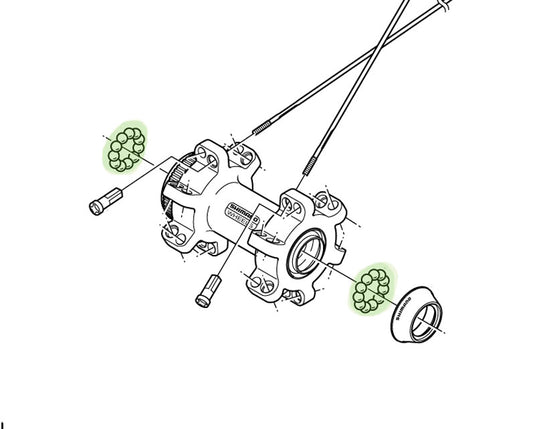 Shimano steel balls 5 32 (34 pieces)