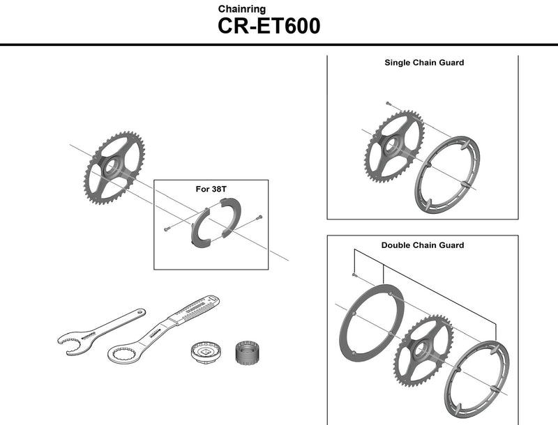 Chargez l'image dans la visionneuse de la galerie, Shimano steps cr-et600 chainring
