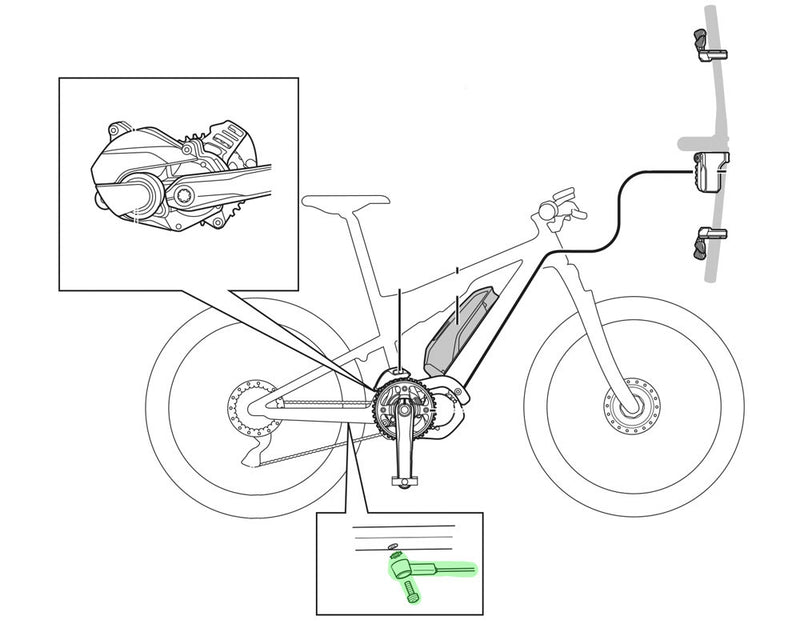 Load image into Gallery viewer, Shimano steps ew-ss300 speed sensor | 760mm
