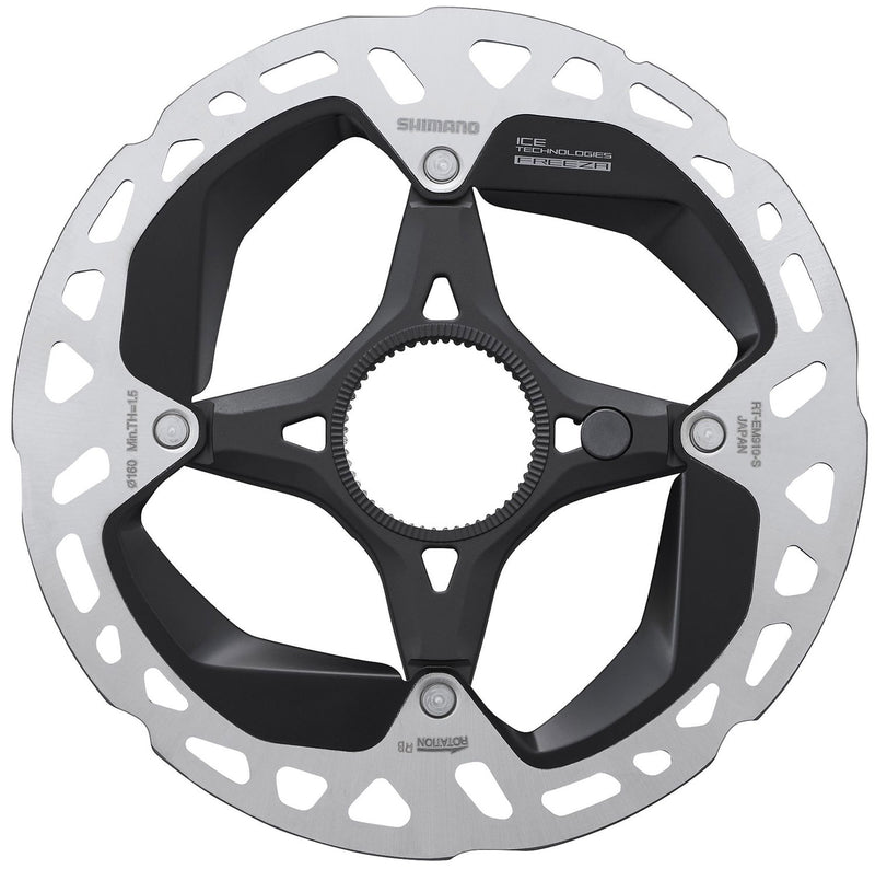 Load image into Gallery viewer, Shimano rt-em910 center lock brake rotor for steps w external teeth
