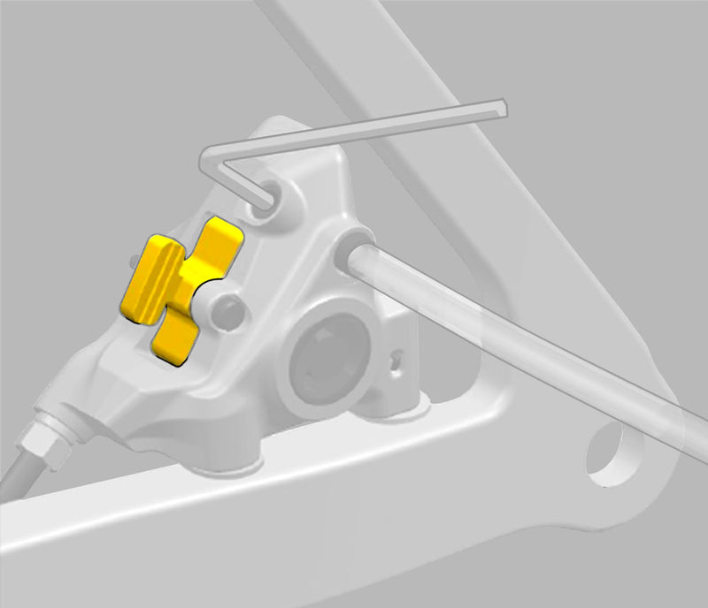 Load image into Gallery viewer, Shimano bleeding spacer for dura ace ultegra brake caliper

