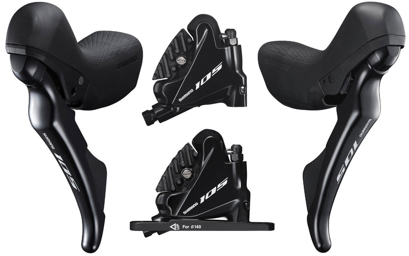 Load image into Gallery viewer, Shimano 105 st-r7020+br-r7070 2x11-speed disc brake set

