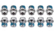 Shimano replacement pins for pd-m828 m8040 short (12 pieces)