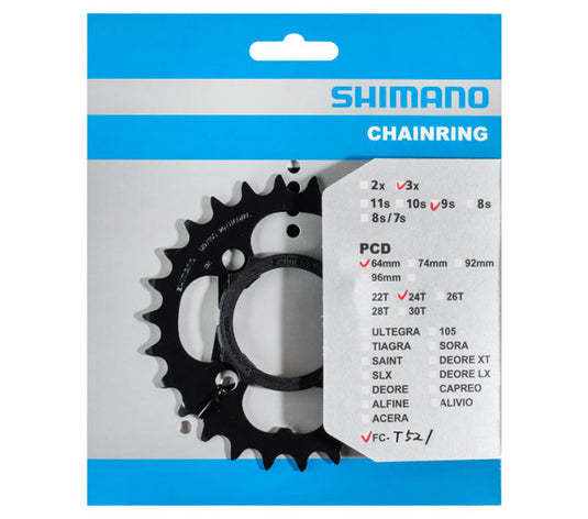 Shimano kettingblad 44t fc-t521 44t-ae non series - kettingrand - zwart