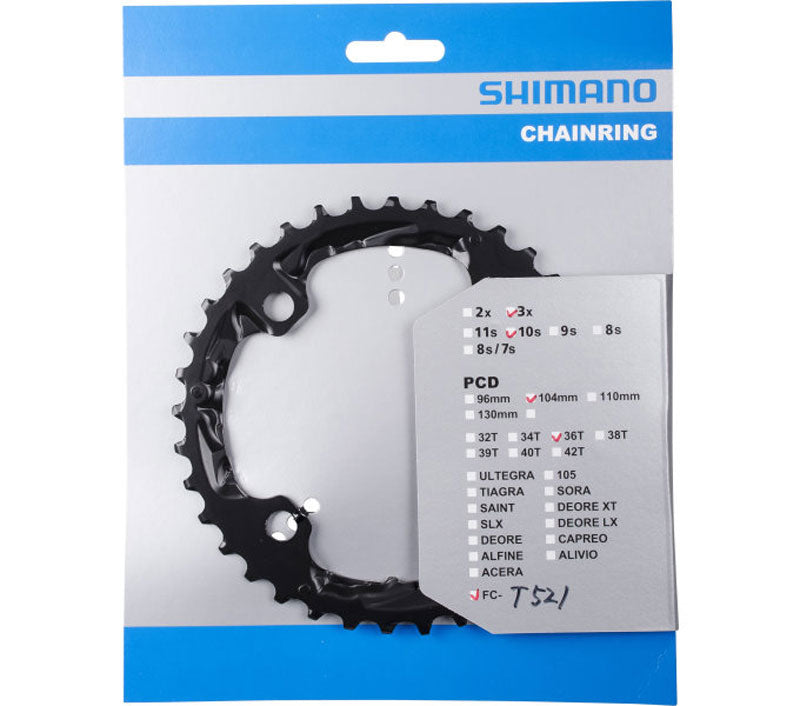 Load image into Gallery viewer, Shimano chainring for fc-t521 48 36 26t
